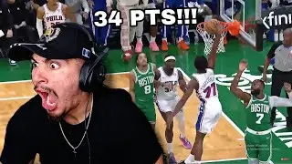 VJ Edgecombe — ЛУЧШИЙ ДЕБЮТ НОВИЧКА!!!! Реакция DanDaMan на матч Celtics против 76ers. Полные луч...