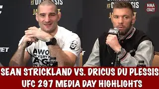 UFC 297: Sean Strickland & Dricus Du Plessis Media Day Highlights