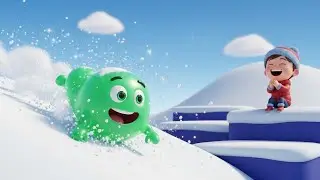 Fall Guys Jelly Jumper Rolled Into the Snow ❄️ | Funny Toddler Song | Kids Rhymes