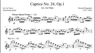 Paganini: Caprice No. 24 (arr. for flute)