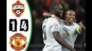 CSKA Moscow vs Manchester United 1-4 goals and highlight  27/9/2017