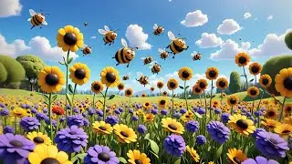 Seven Little Bees Spell B-U-Z-Z | Fun Spelling Song for Kids | Baby Songs and Educational Rhymes