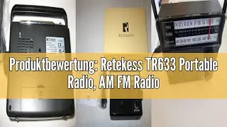 Rese&ntilde;a del Retekess TR633 Portable Radio, Transistors FM AM Radio with Excellent Signal, Large Speak