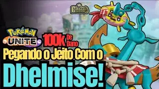 Dhelmise: Fiz (Quase) 100k de Dano! Power Whip a Melhor Skill! Pokemon Unite Gameplay #pokemon