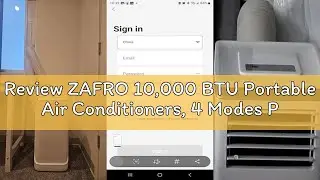 Review ZAFRO 10,000 BTU Portable Air Conditioners, 4 Modes Portable AC Unit with Fast Cooling/Energy