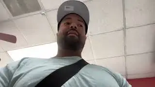 600 walks to donut shop in his h60d wit a chopper.