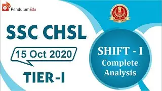 All Questions asked in SSC CHSL 15 October 2020 Shift 1 | SSC CHSL 15 October Exam Analysis Shift 1