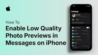 How to Enable Low Quality Photo Previews in Messages on iPhone