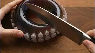 Oddly Hypnotic: Cutting a Gemstone Octopus Arm | Pure Tactile Sound