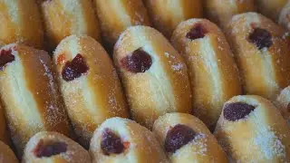STRAWBERRY FILLED DONUTS