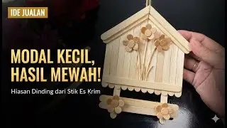 MEWAH & ESTETIK! Cara Membuat Hiasan Dinding dari Stik Es Krim | Ide Dekorasi Rumah