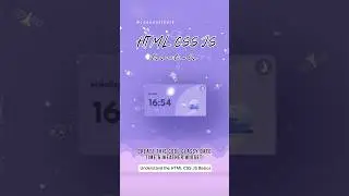 Glassy Date, Time & Weather Widget #codingtutorial #programming #shortsvideo  #trending #viral