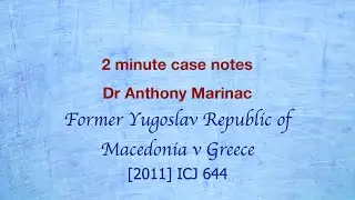 Former Yugoslav Republic Of Macedonia v Greece (Declaration as a remedy)