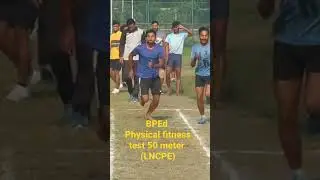 BPEd physical fitness test 50 meter run LNCPE University.