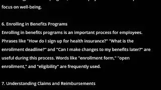 Insurance and Benefits: Basic Business English