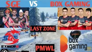 SGE VS BOX GAMING IN LAST ZONE | SGE OP | PUBG MOBILE World League 2020