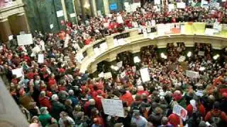 Wisconsin Protest Walker Bill Capital Rotunda