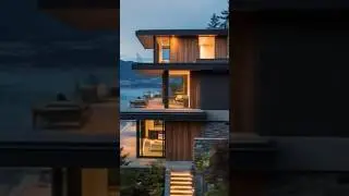 Modern Cliffside Waterfront Home in West Vancouver #westvancouver #architecture #home #design