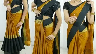 How to look tall and slim in a saree | Avoid saree wearing mistakes |Silk saree draping tutorial