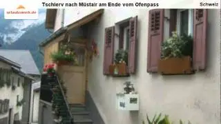 Tschierv nach M&uuml;stair am Ende vom Ofenpass, Schweiz