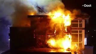 Ecowoning in Kampen volledig uitgebrand: blussen lang niet mogelijk door type muurisolatie