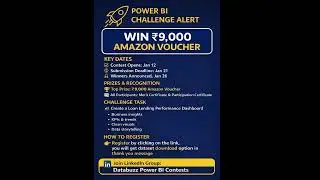 Power BI Challenge Jan 2026 | Win ₹9,000 | Free Power BI Contest