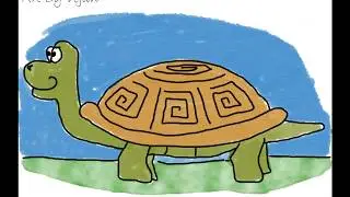Tegn med mig - Skildpadde