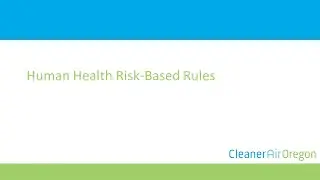 Human Health Risk-Based Rules