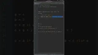 The Ternary Operator #shorts