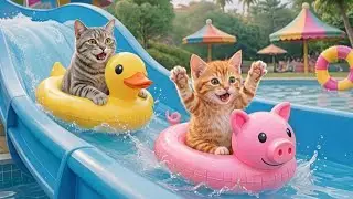 Mama Cat and Kitten Return Lost Wallet and Get Water Park Tickets as a Sweet Reward! 🐱🎟️💦