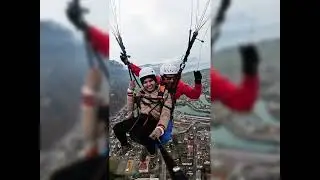 DAY ONE BONUS: #paragliding #switzerland #interlaken from the top #travelvlog #couples #india #hindi