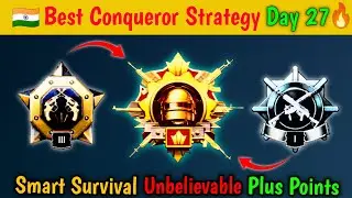 Day 27 🇮🇳 How to Reach Conqueror from Gold 3 Tier Fast in BGMI 🔥 Best Rankpush Guide 🚀TPP/ Best Map.
