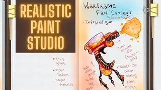 Painting a Warframe Infested Weapon in Realistic Paint Studio! | Fan Concept Art | 2K