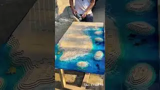 3D Epoxy Resin Vietnam Map Table &ndash; Handmade Wood & Resin Ocean Art Decor  #wood #resin