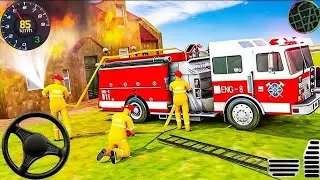 Fire Truck Driver 3D Simulator 2026 - New Fire Fighting Fireman City Road - Android Gameplay 