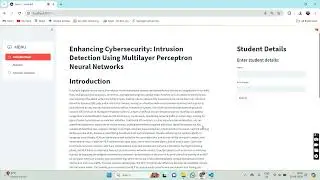 🛡️🔍 Enhancing Cyber Security: Intrusion Detection Using Multilayer Perceptron Neural Networks 🌐🔒