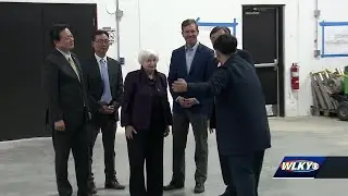 Secretary of the Treasury Janet Yellen visits factory in Hardin County