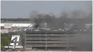 Jacksonville International Airport reopens after fire breaks out in parking garage