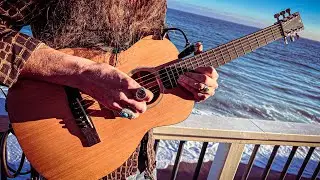 INSTANT RELAXATION | Acoustic Blues Guitar + Ocean Waves&hellip;