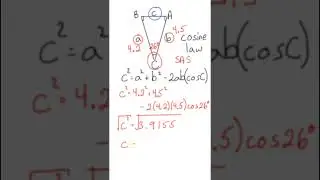Applying COSINE LAW to Solve Triangle Problems