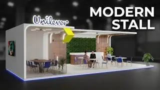 Modern Premium 3D Exhibition Stall Design | Uniliver | 3D Visualisation | Tatwansh Digital