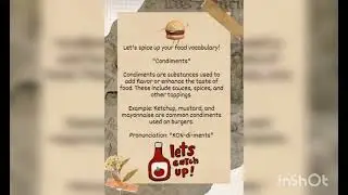 &ldquo;Flavor Boosters: Learn the Word &lsquo;Condiments&rsquo;&rdquo; #spices #condiments #foodvocab #trendingshorts 