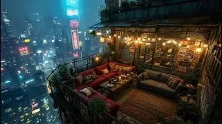 Jazz Cozy &ndash; Soft Rain, Comfortable Sofas | Perfect Music for Relaxation, Study, or Sleep | 4K ☕🌙