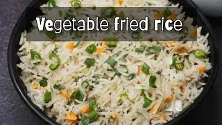 Street Style Vegetable Fried Rice 😋 | 10 Minute Me Ready | Chinese Taste 
