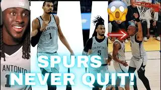 SPURS VS WARRIORS WILD GAME.. Spurs Vs Warriors Highlights Reaction