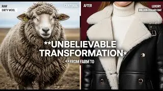 Shearling Secret: From Raw Wool $\rightarrow$ Million Dollar Luxury Coat