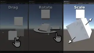 TUTORIAL SCALE (SKALA) OBJEK 3D YANG DISENTUH UNITY ANDROID | DRAGROTSCALE #3