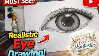 How to Draw a Realistic Eye with Pencil | Step by Step Tutorial for Beginners 👁️✨