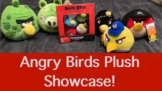 Angry birds plush showcase! (5 plushies + Flinger box!)