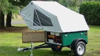 the Explorer Box the mobile DIY tent on a Tiny Trailer